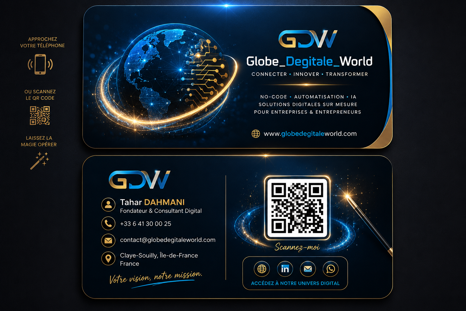 Carte de visite Globe_Degitale_World